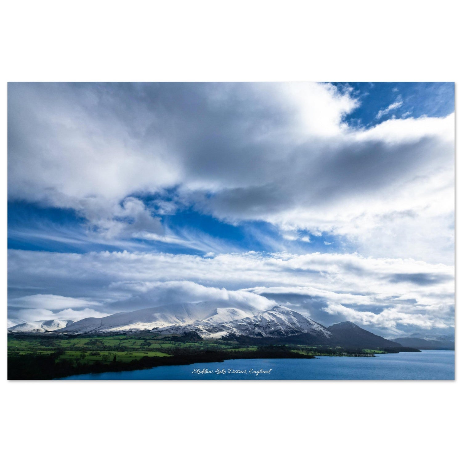 20x30 cm / 8x12″ Aluminum Print Skiddaw - Lake District - Mountain Wall Art by Picture This
