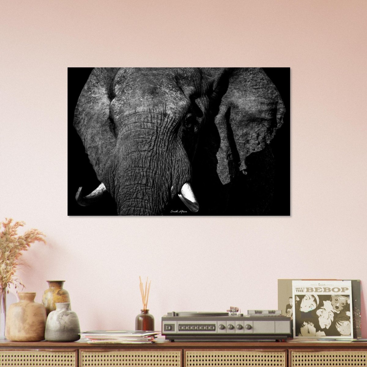 20x30 cm / 8x12″ Closeup Elephant Portrait by Picture This
