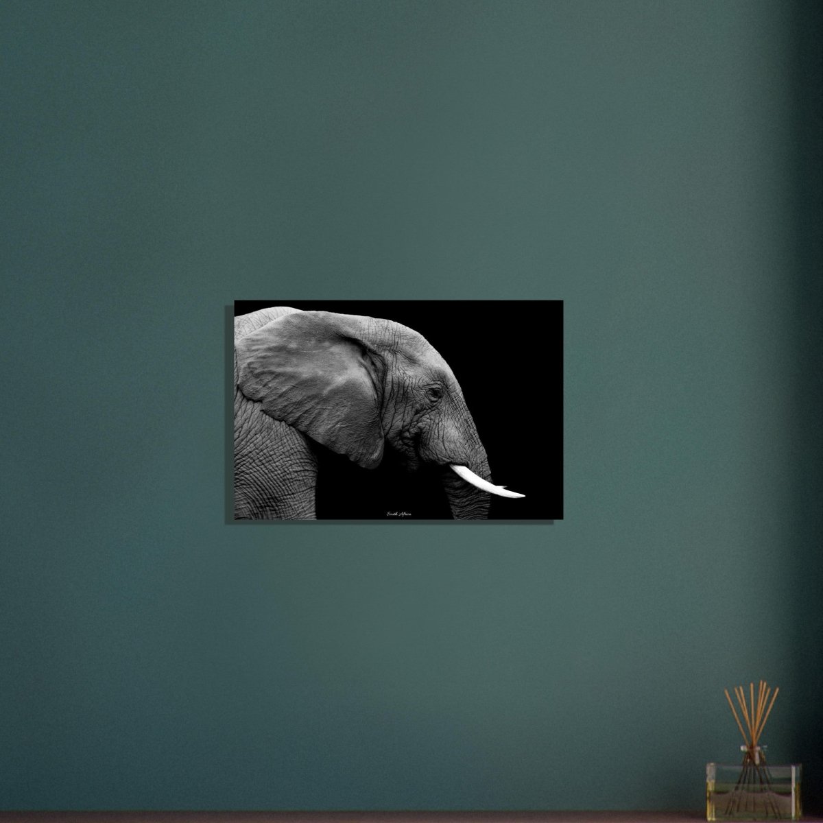 40x60 cm / 16x24″ Black & White Elephant portrait by Picture This