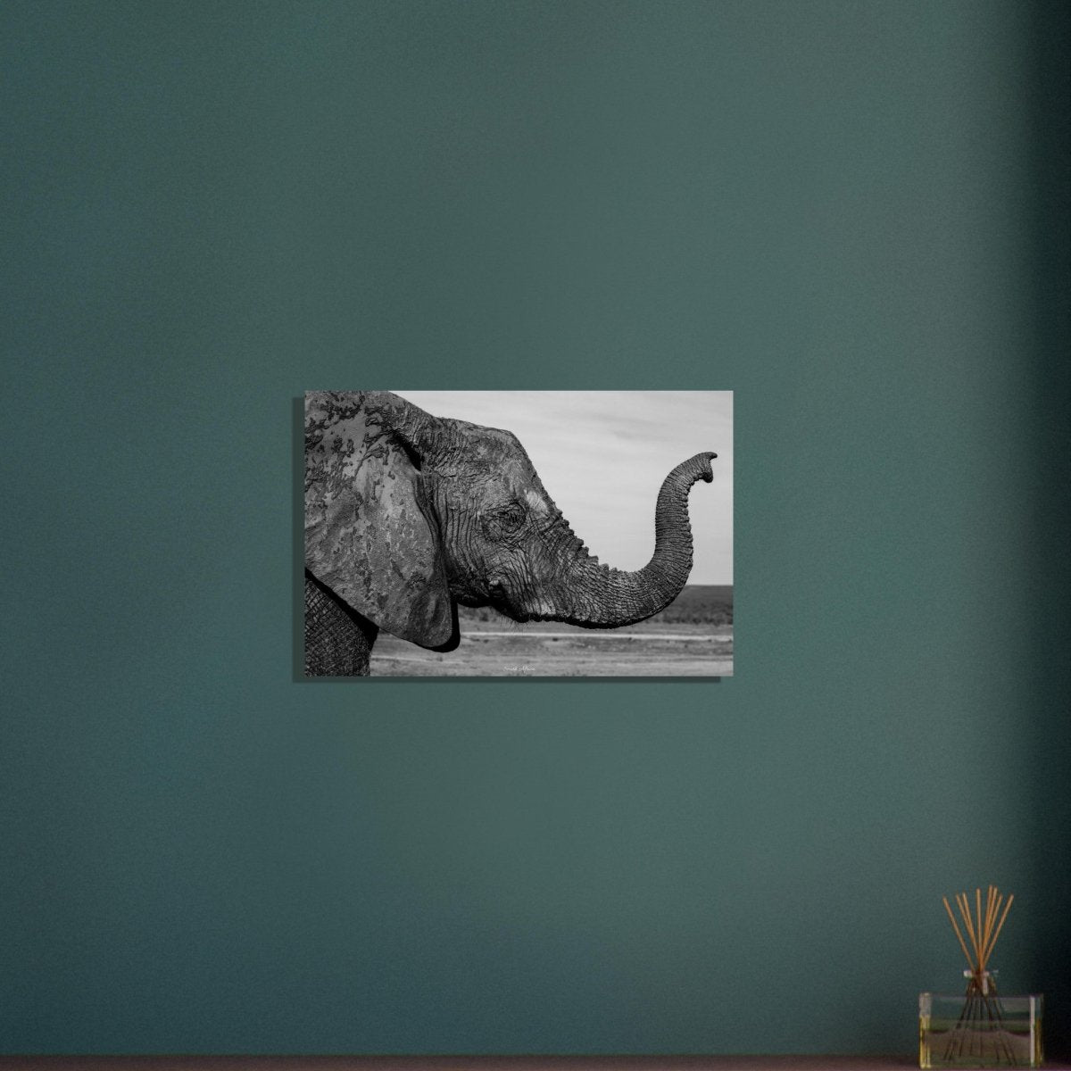 40x60 cm / 16x24″ Intense monochrome Elephant Portrait by Picture This