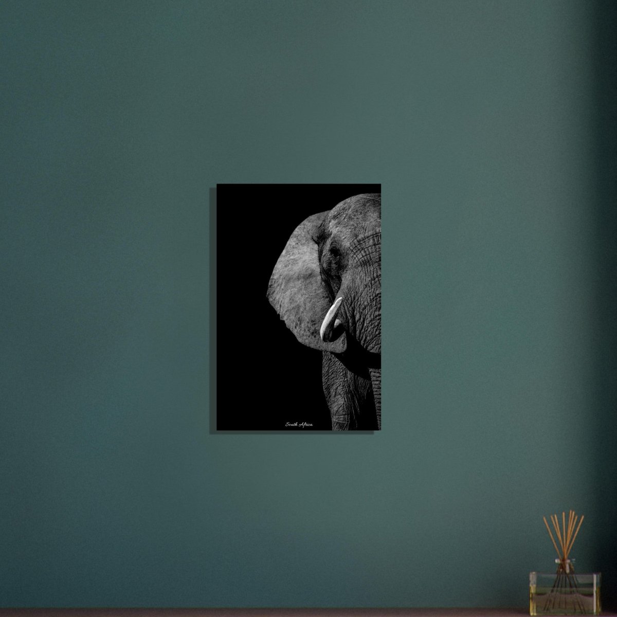 40x60 cm / 16x24″ Monochrome South African Elephant by Picture This