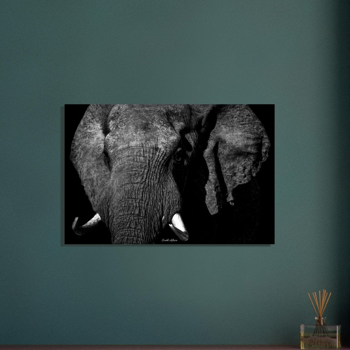 60x90 cm / 24x36″ Closeup Elephant Portrait by Picture This